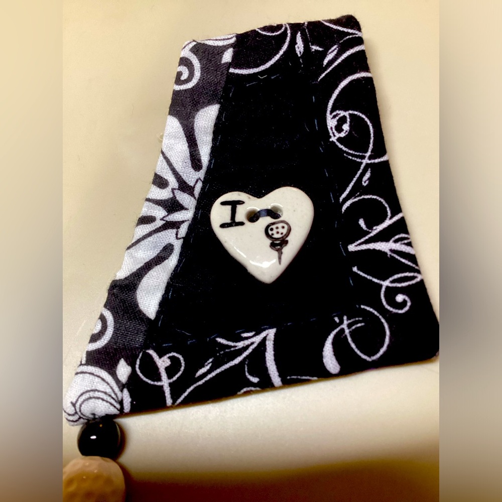 I ❤️ golf pin brooch